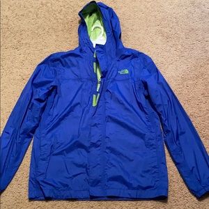 North Face Blue boys rain jacket size XL (18/20)